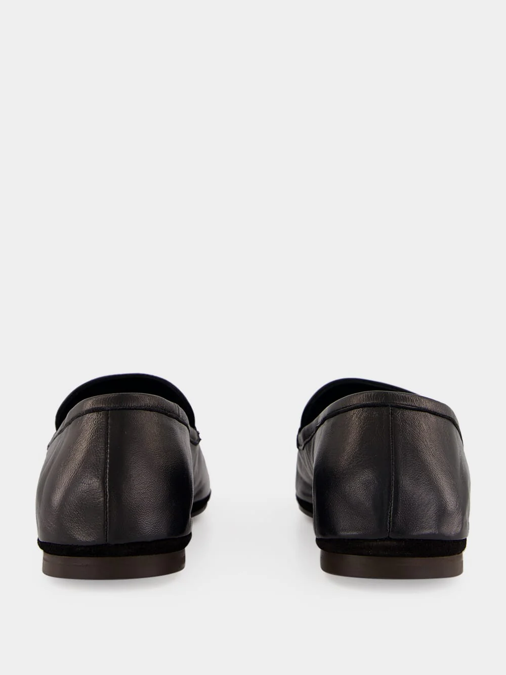 Black Leather Outdoor Slippers - Image 5