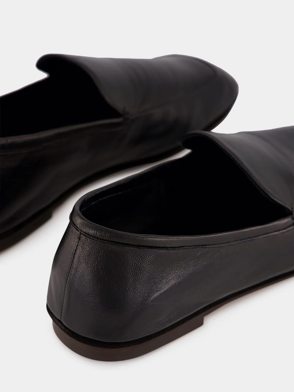 Black Leather Outdoor Slippers - Image 6