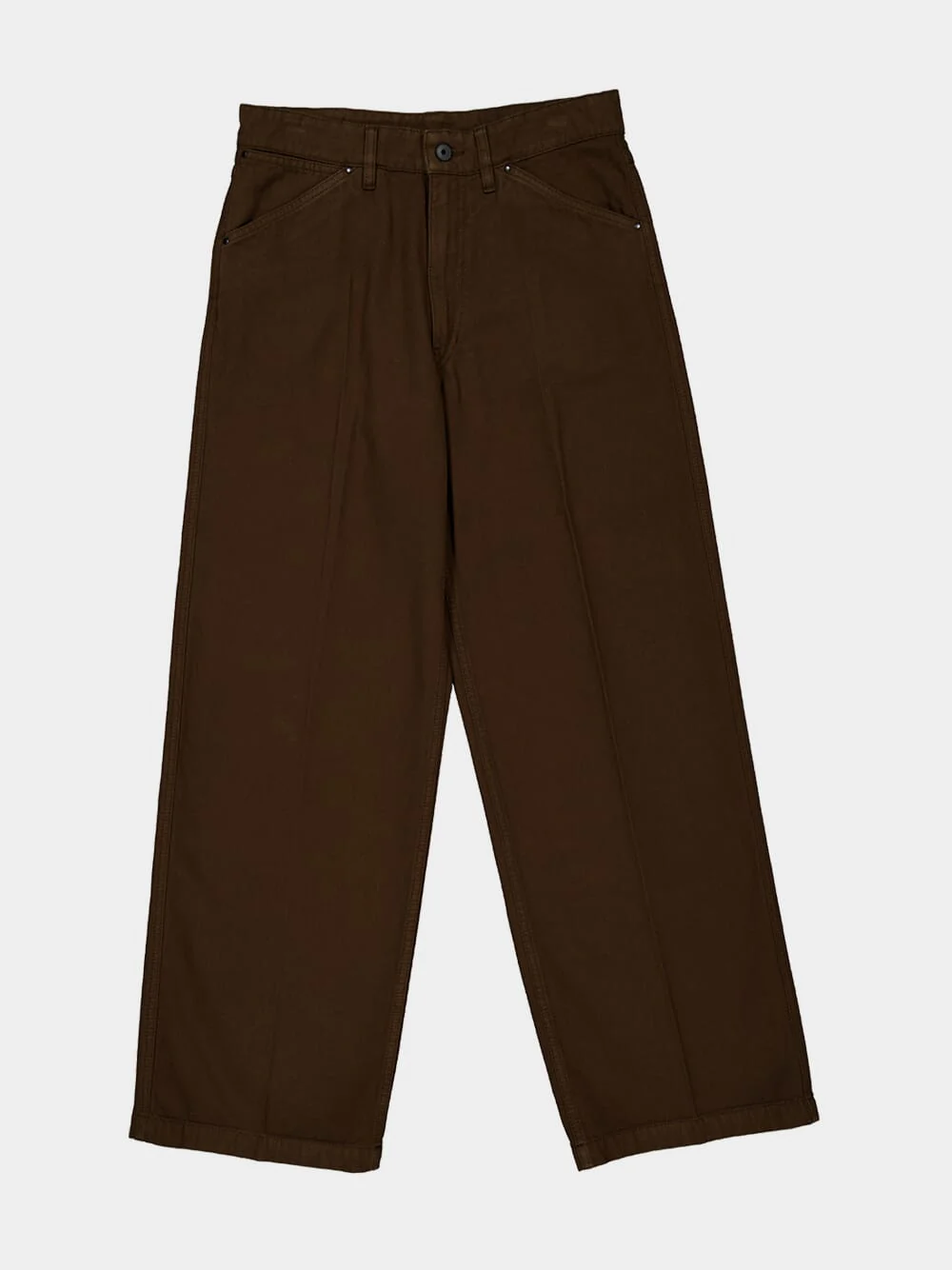 Cacao Wide Pants in Dyed Broken Twill - Image 7