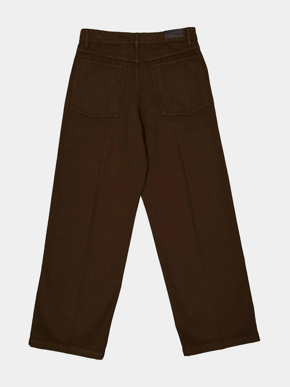Cacao Wide Pants in Dyed Broken Twill - Image 8