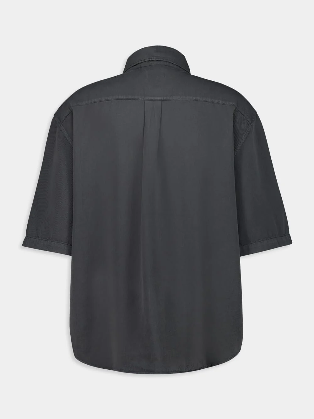 Carbon Blue Short Sleeve Denim Shirt - Image 4