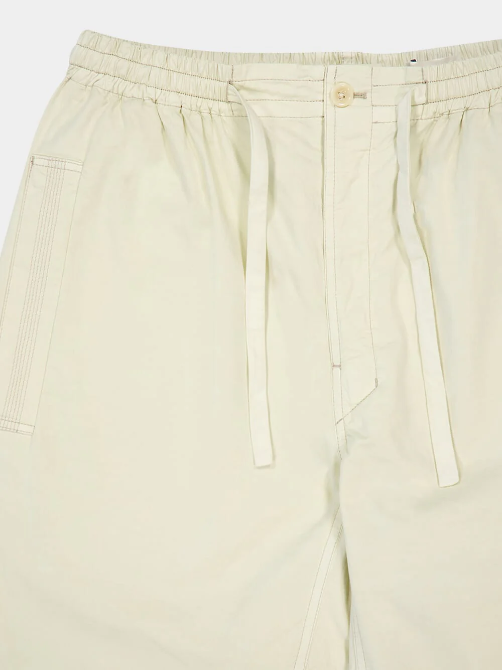 Cream Multi-Topstitch Taekwondo Pants - Image 3