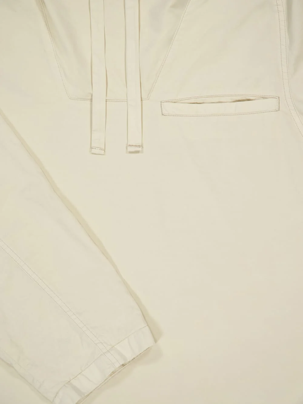 Creamy White Funnel Neck Vareuse - Image 3
