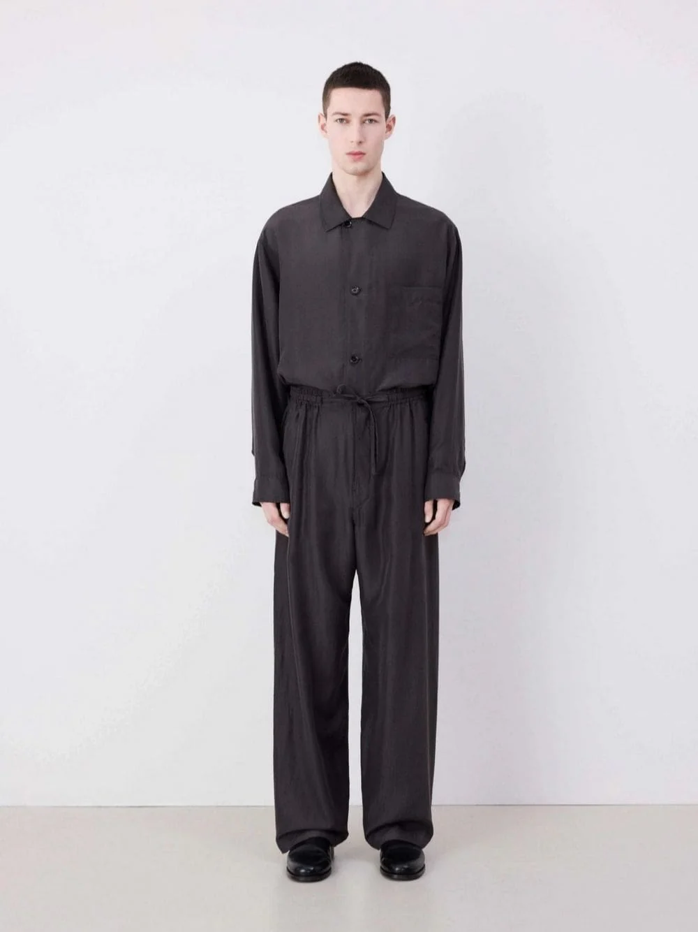 Espresso Silk Taekwondo Pants - Image 2