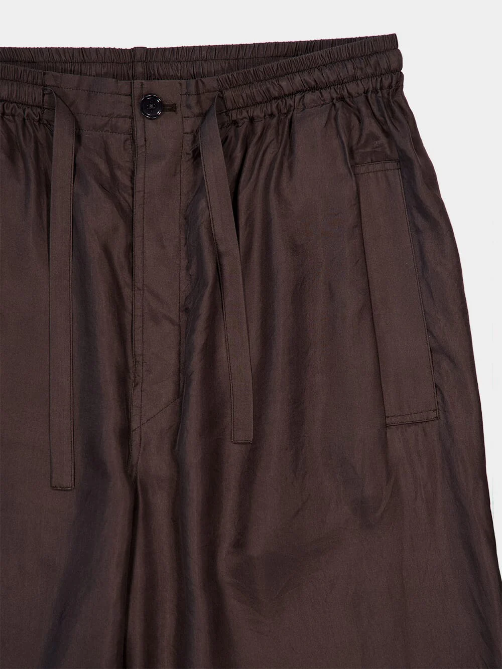 Espresso Silk Taekwondo Pants - Image 4