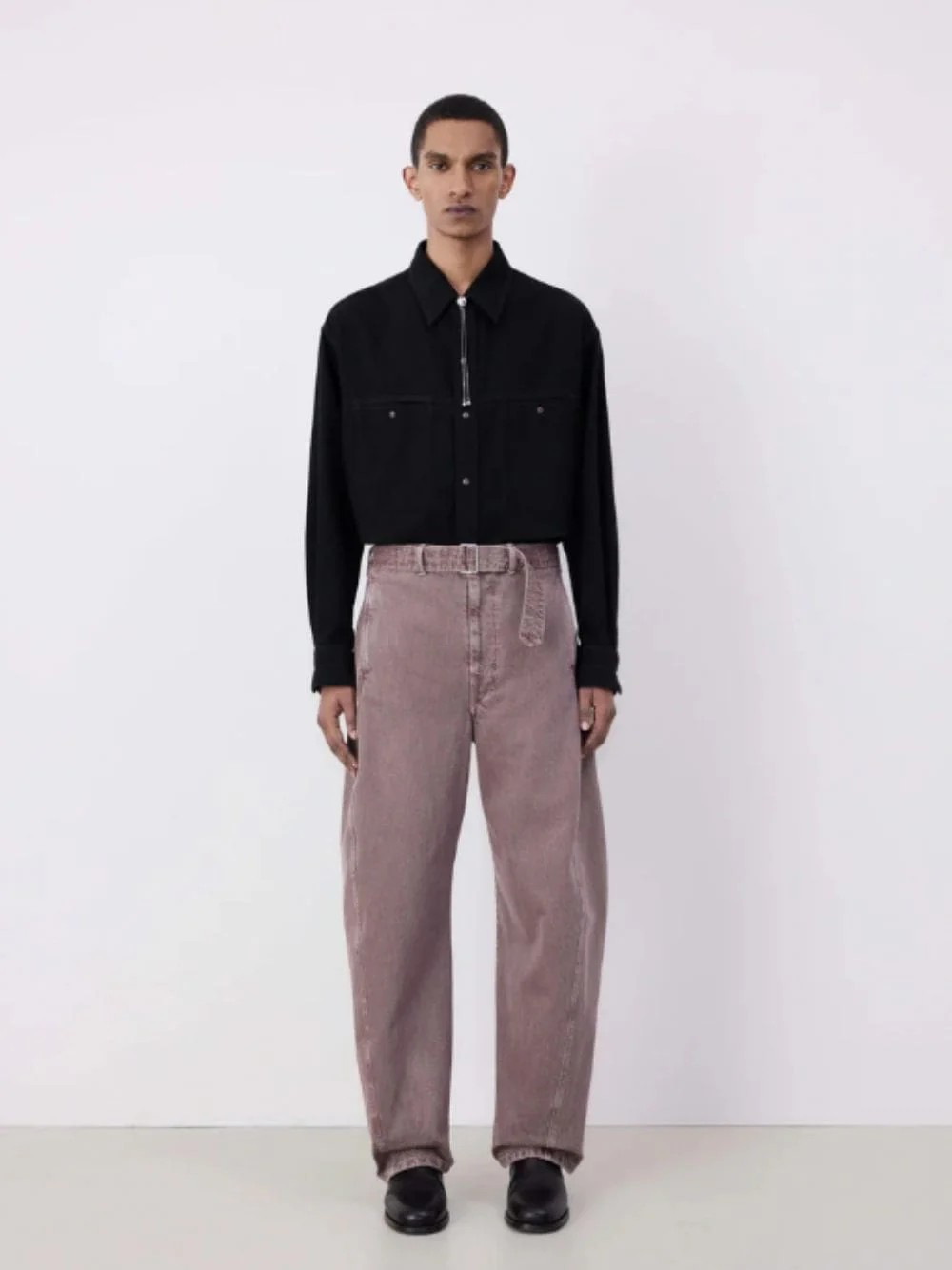 Mauve Twisted Belted Pants - Image 2