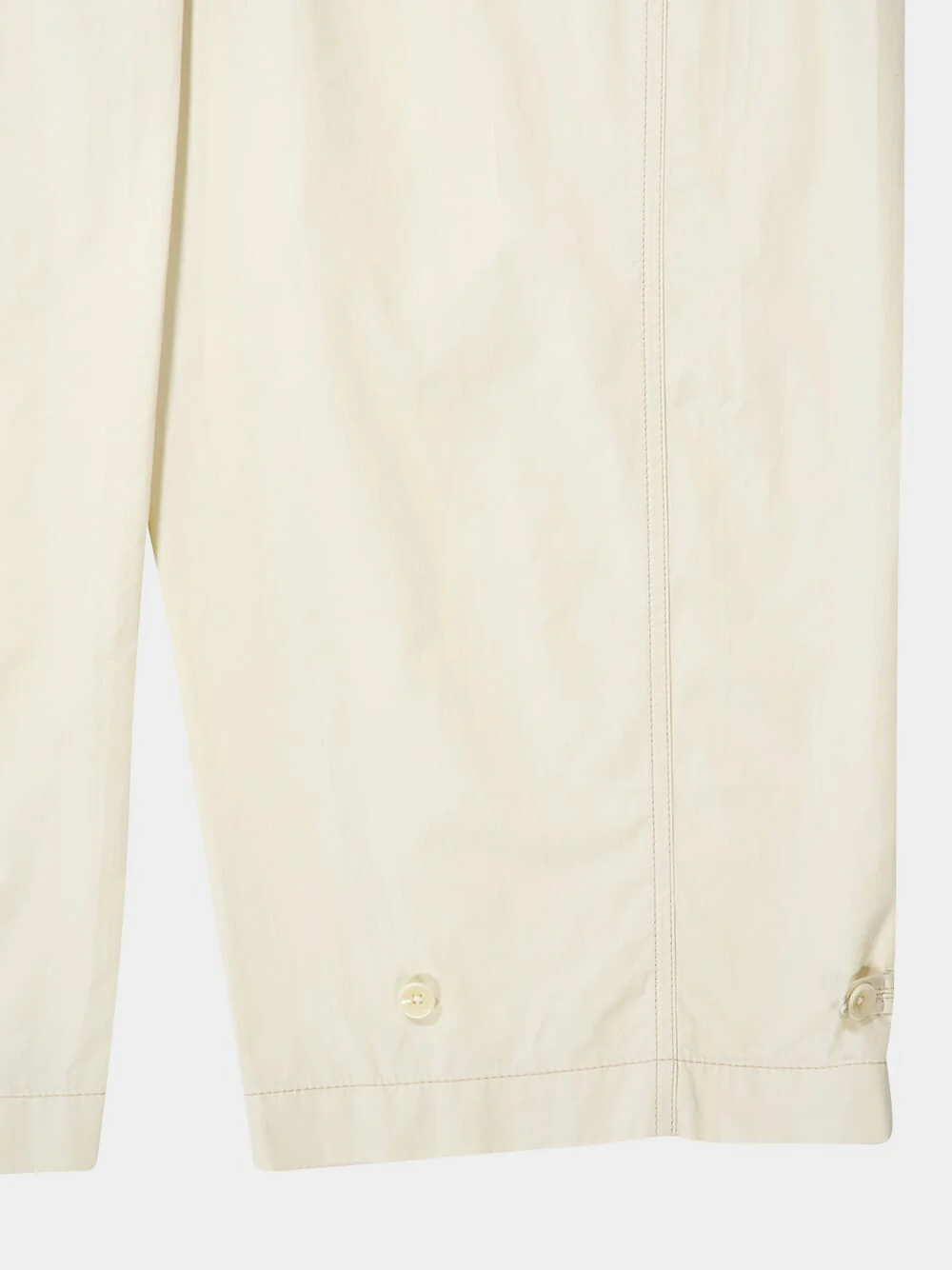 Creamy White Twisted Cotton Pants - Image 4