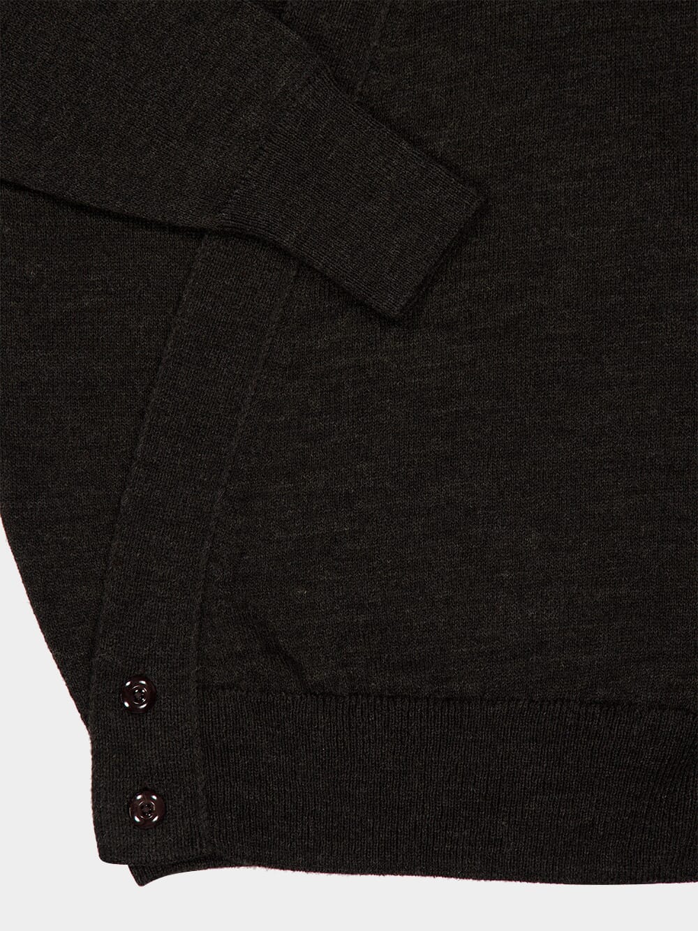 Dark Espresso Alpaca Wool Wrap Cardigan - Image 5