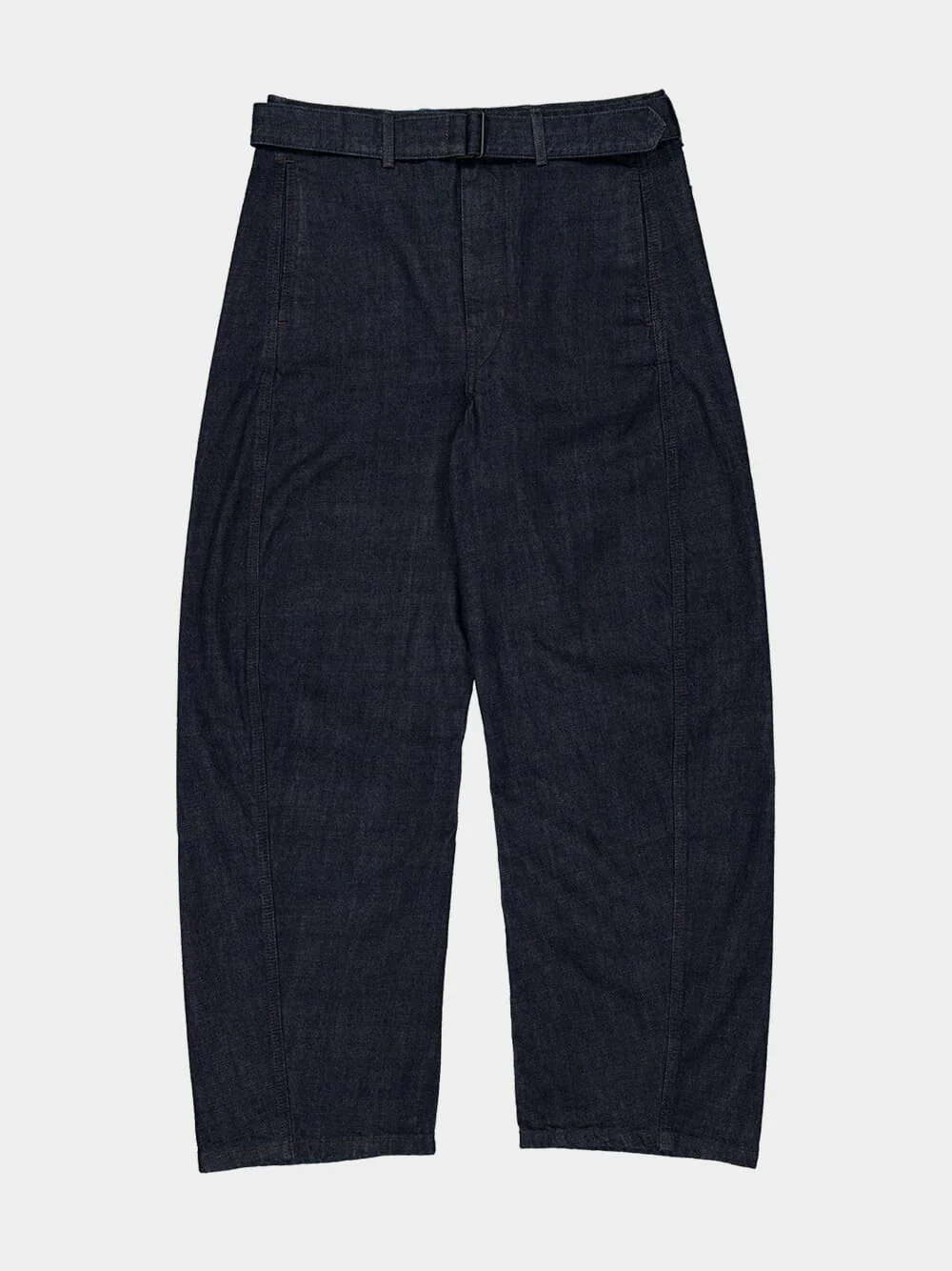 Denim Indigo Twisted Belted Trousers - Image 4