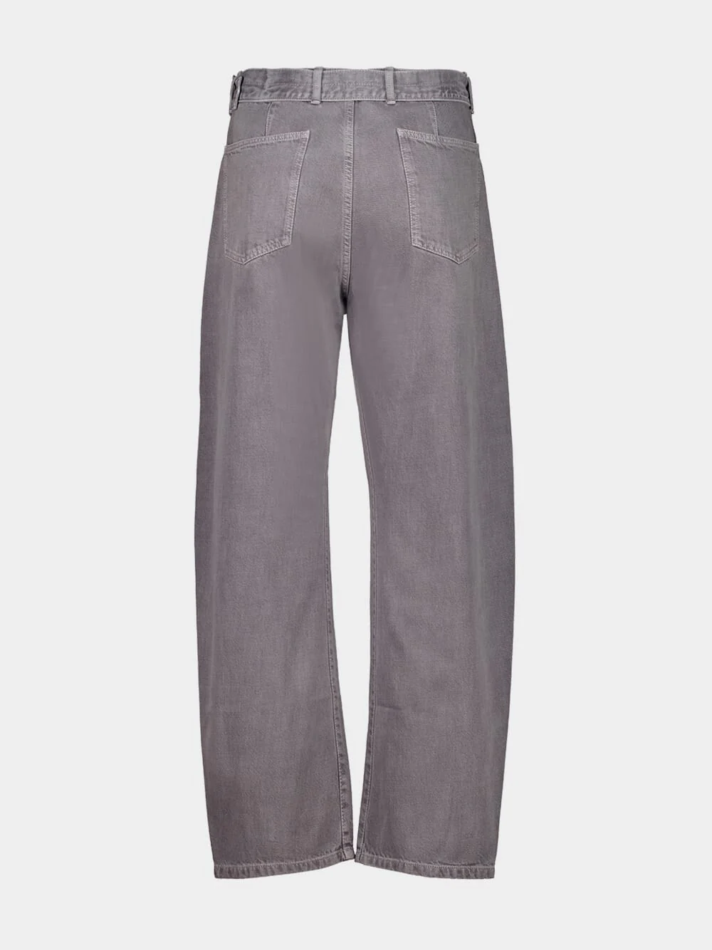 Heather Grey Twisted Belted Jeans - Image 2