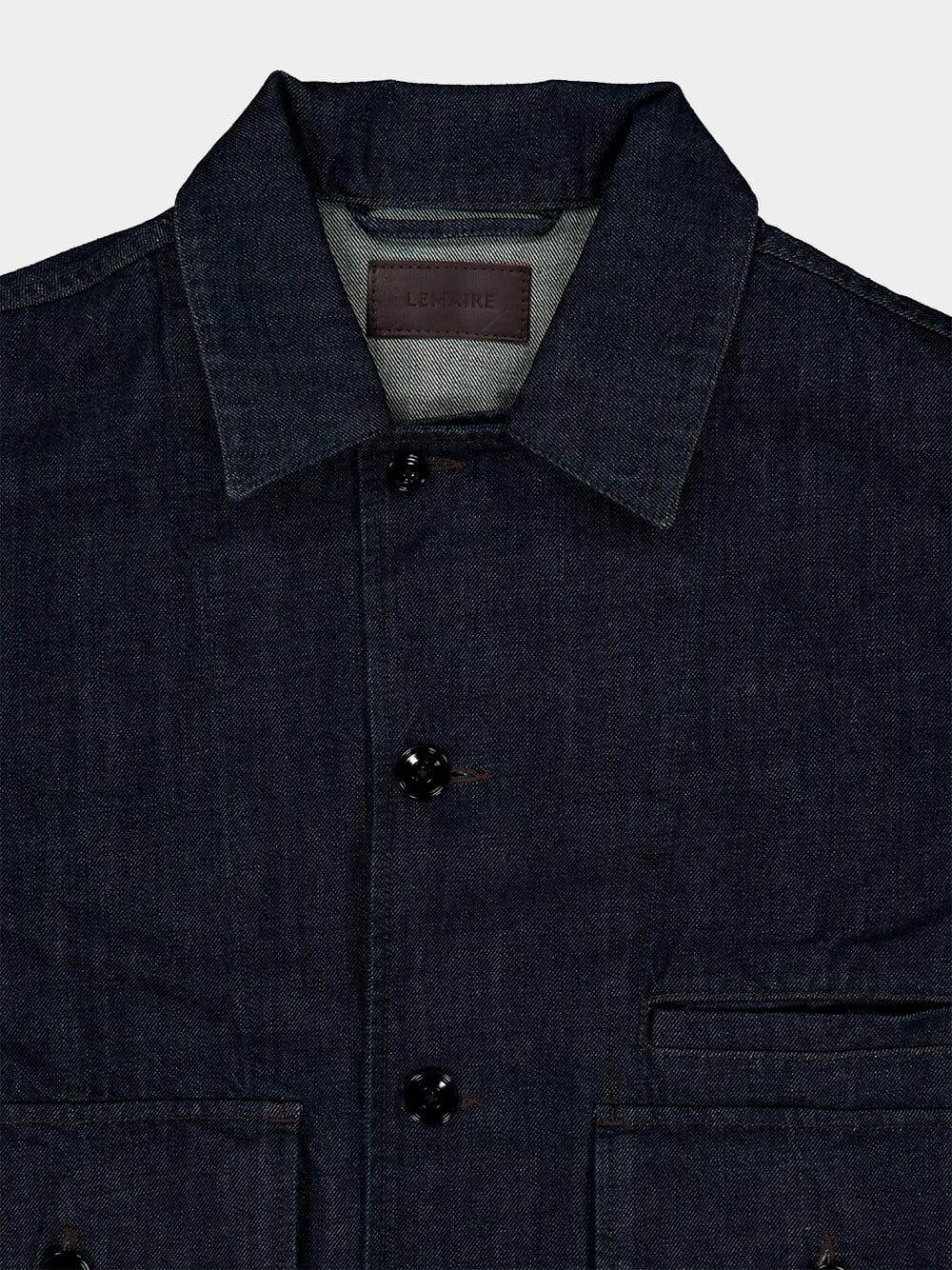 Indigo Denim Jacket Boxy Cotton - Image 3