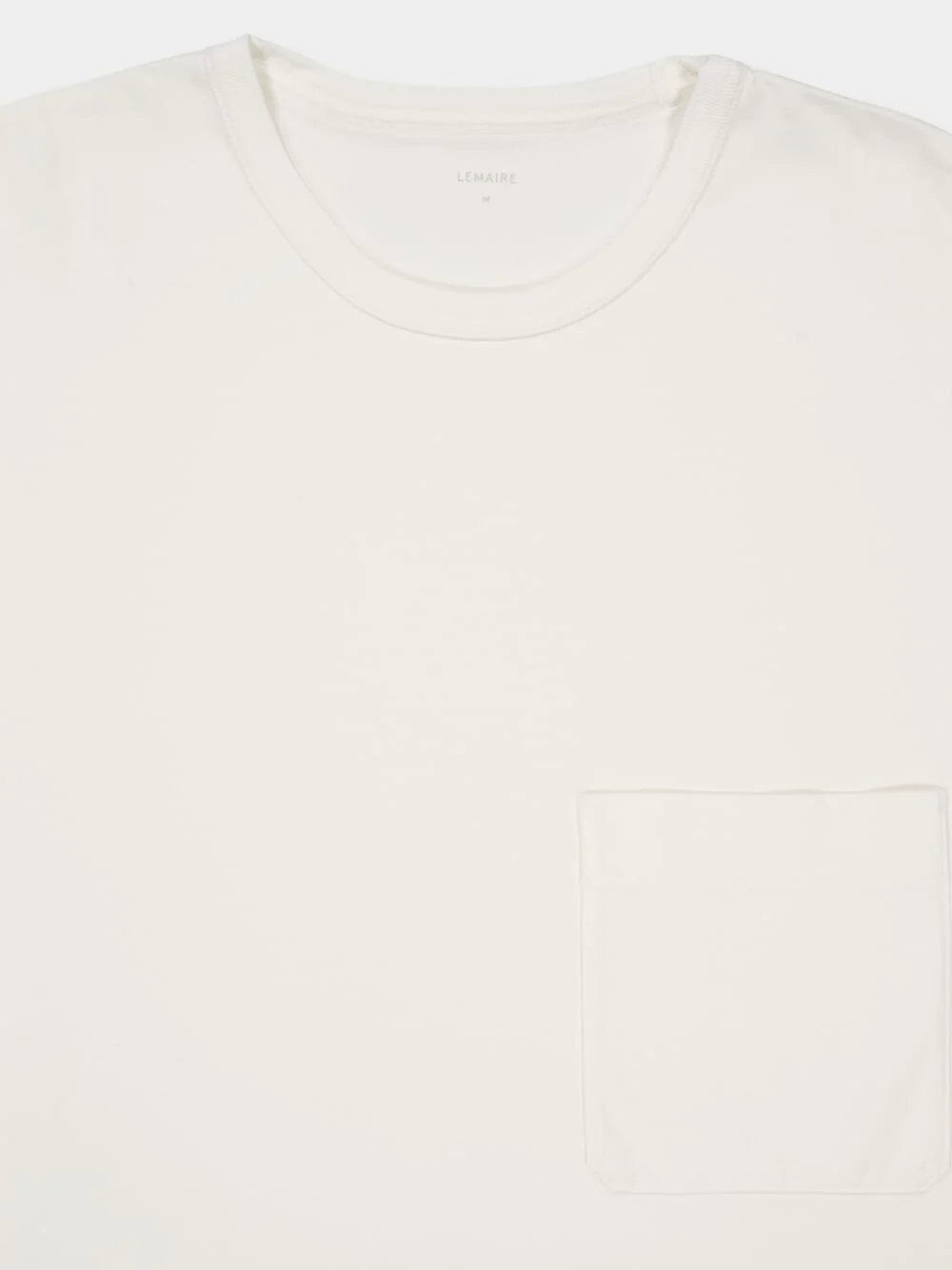 Light Cream Oversized Cotton T-Shirt - Image 3