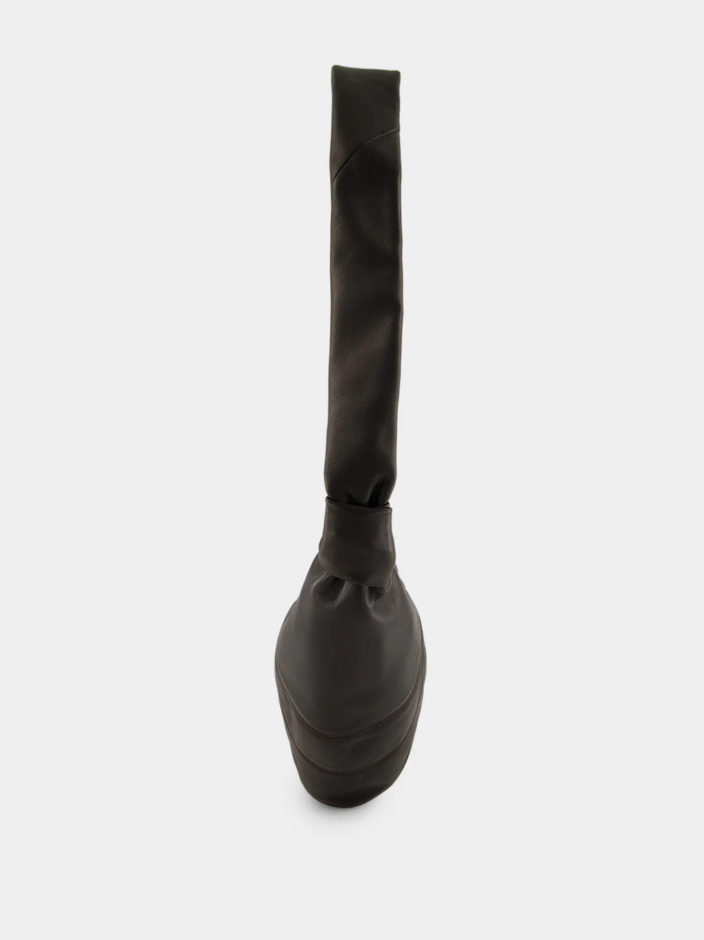 Medium Croissant Bag in Dark Chocolate Nappa Leather - Image 5