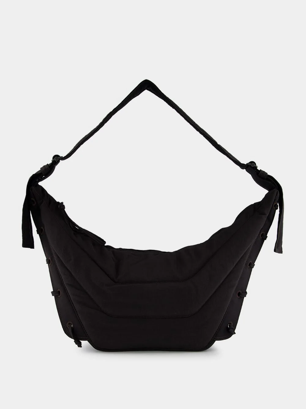 Medium Soft Game Bag in Dark Chocolate Nylon Canvas - Image 3
