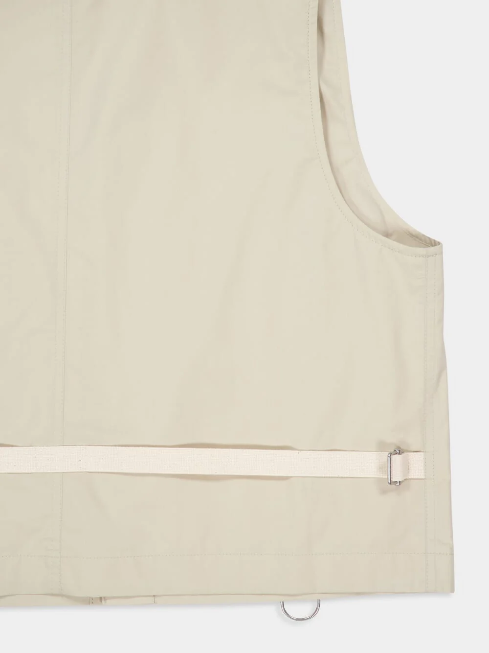 Stone Beige Technical Gilet in Ventile® Cotton - Image 6