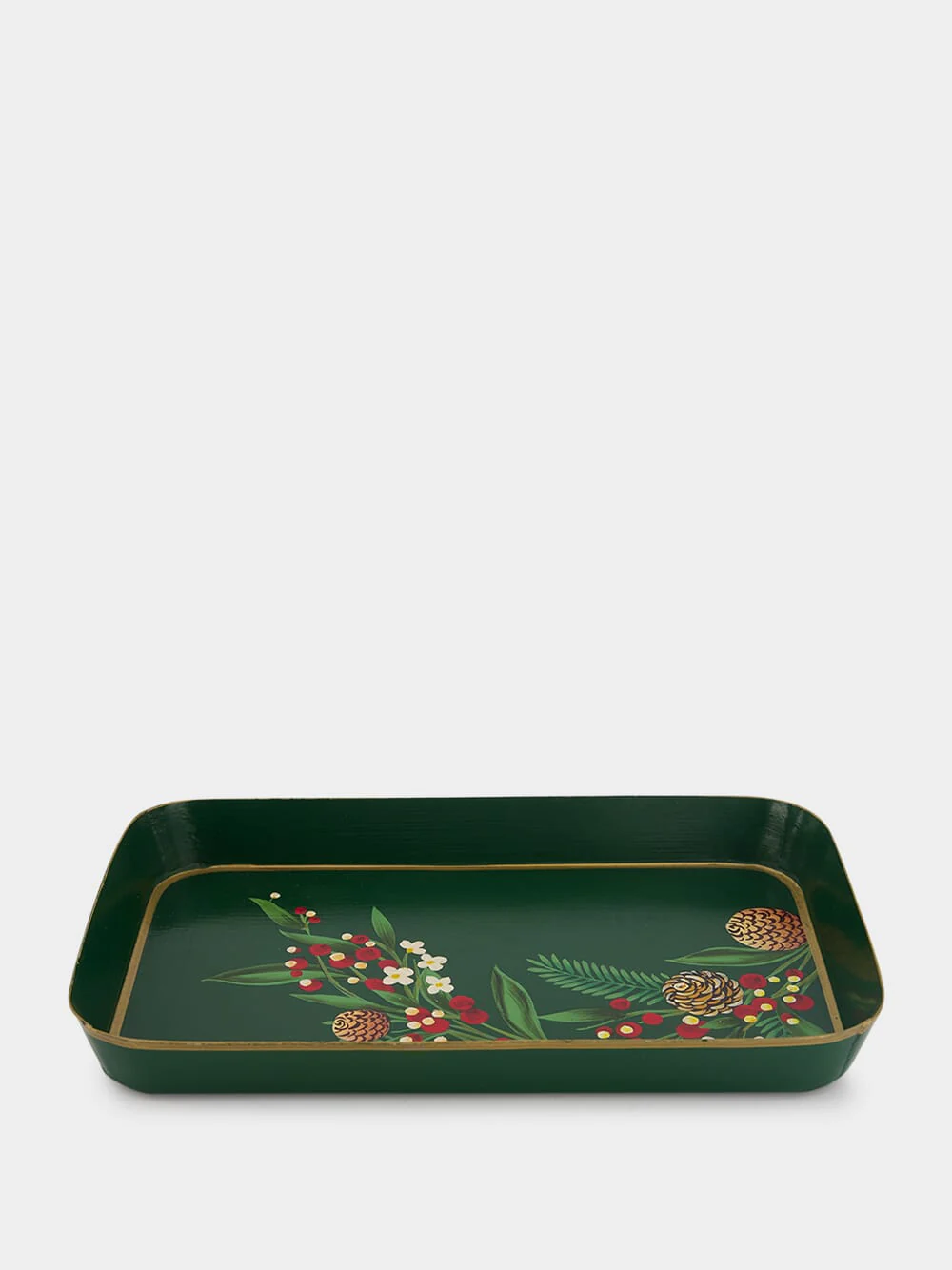 Green Christmas Iron Tray - Image 2