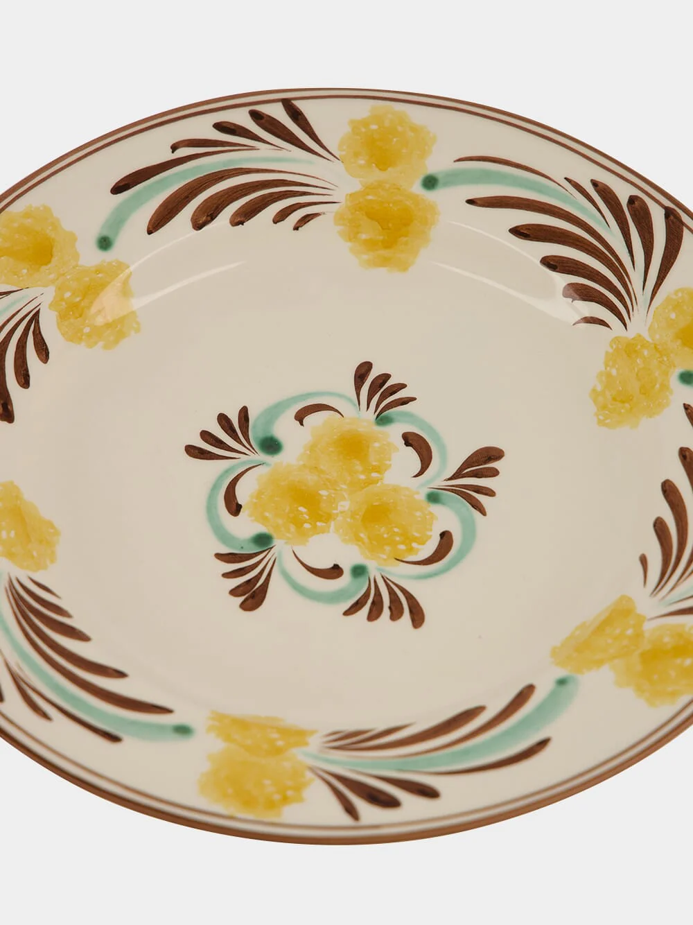 Yellow and Brown Farm Ceramic Dinner Plate - Image 4