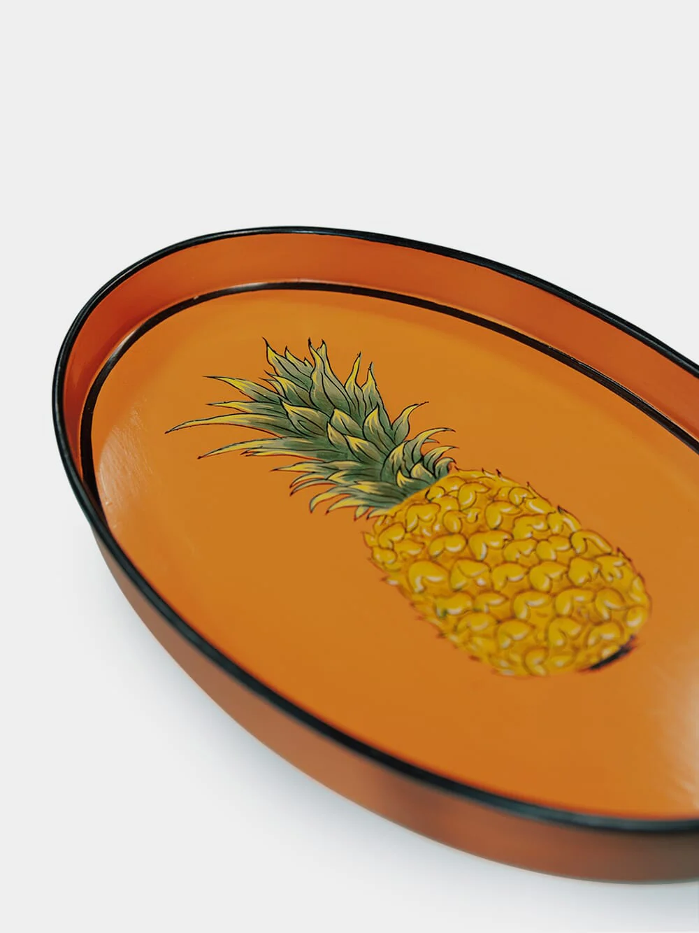Pineapple Handpainted Iron Tray - Image 2