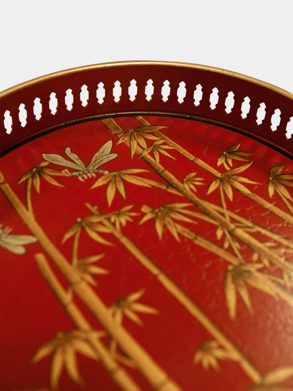 Flora Iron Tray Bamboo 26cm - Image 3