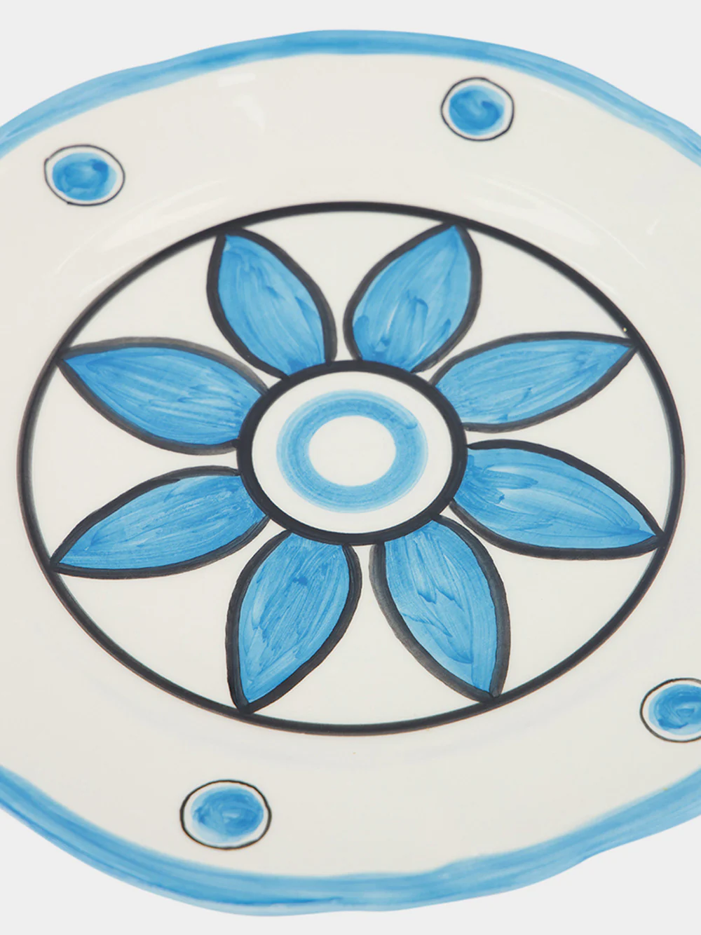 Floral-Print Ceramic Dessert Plate - Image 4
