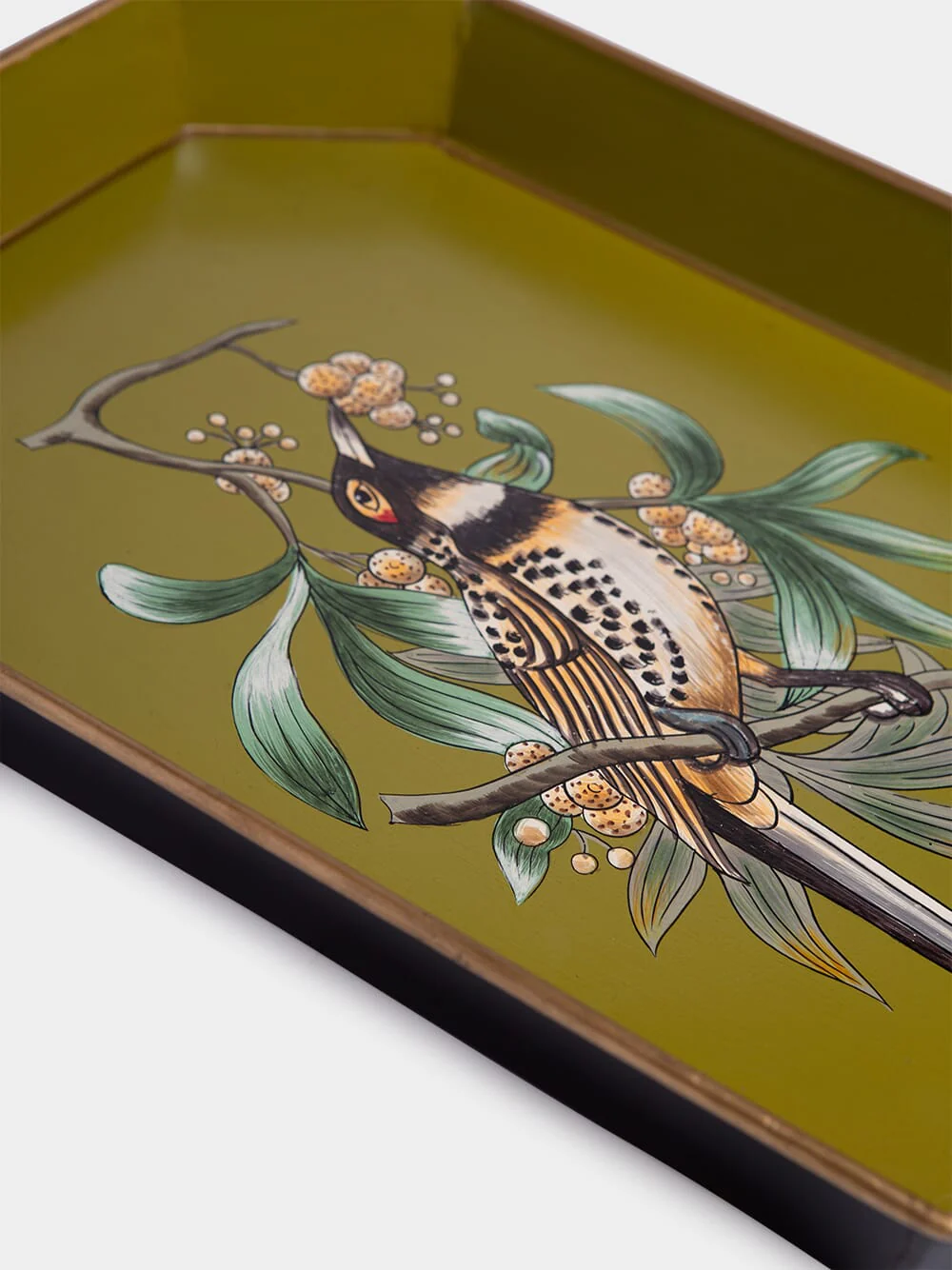 Hand-Painted Bird Iron Tray - Image 3