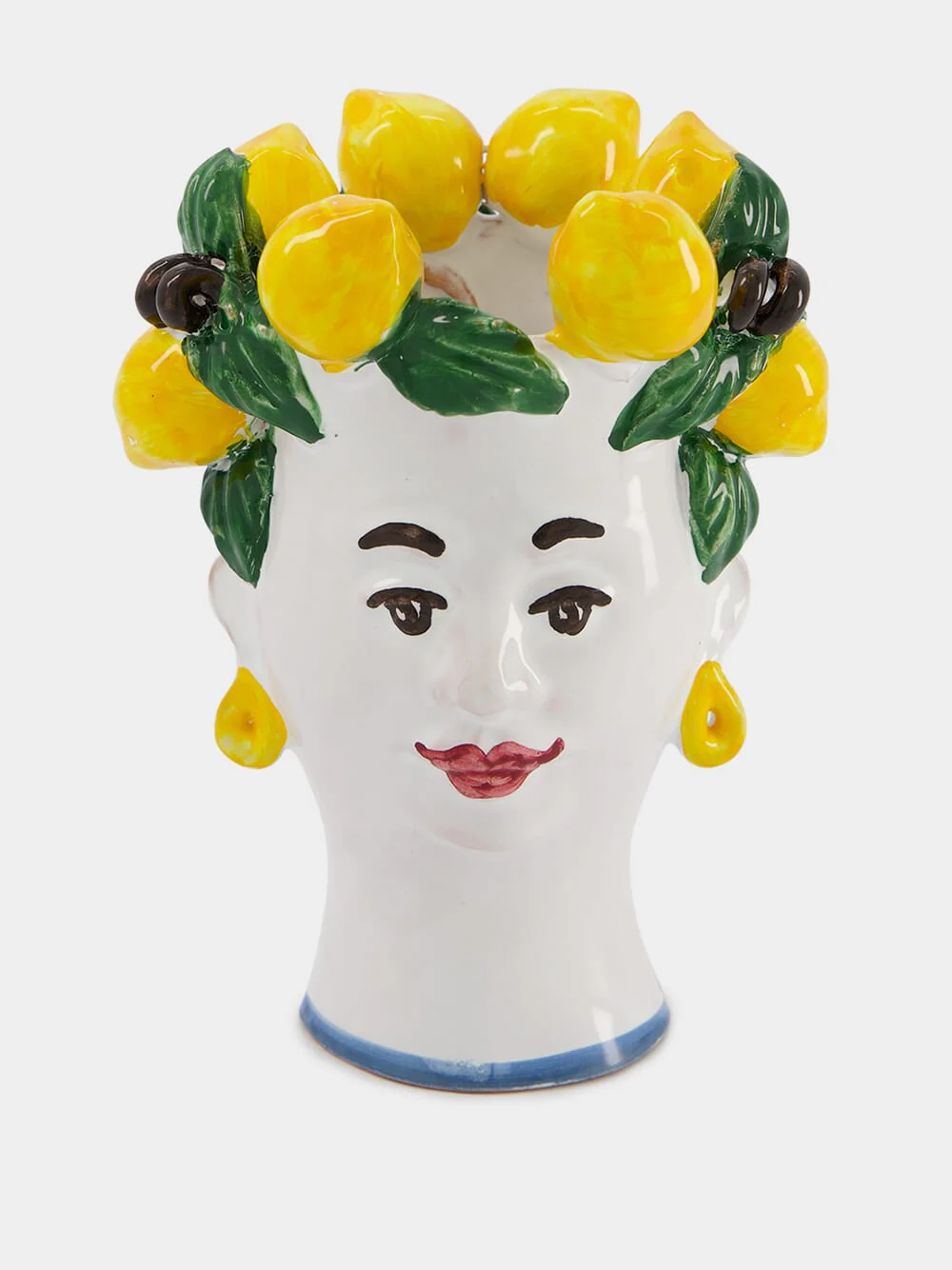 Handpainted Women Sculpture Vase