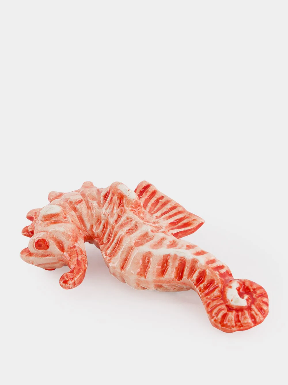 Ceramic Red Seahorse - Image 2