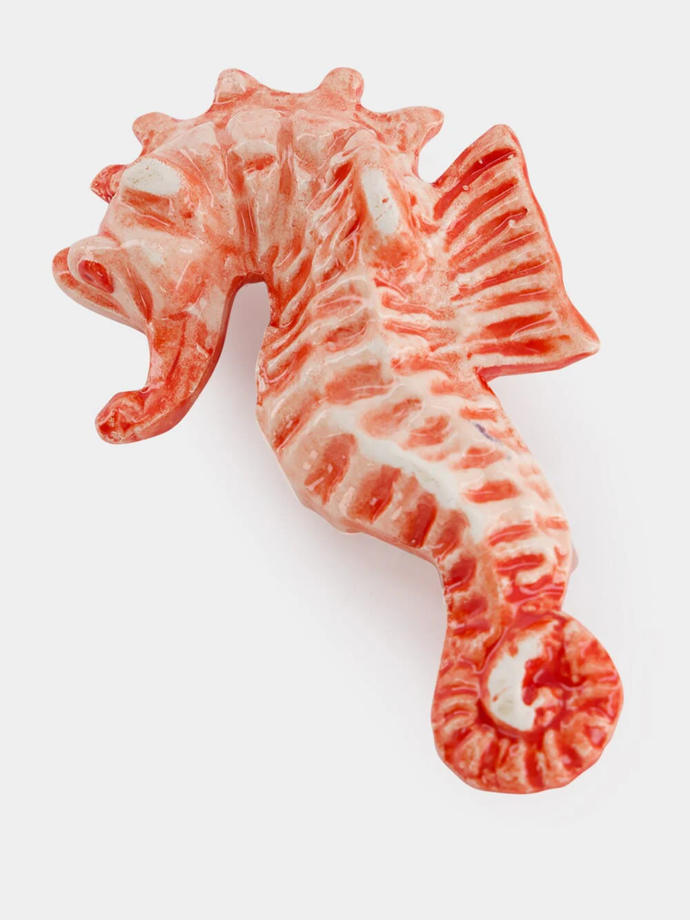 Ceramic Red Seahorse - Image 3
