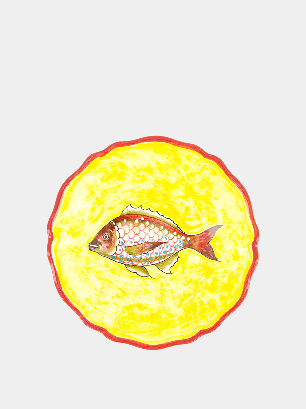Handpainted Fish Dessert Plate
