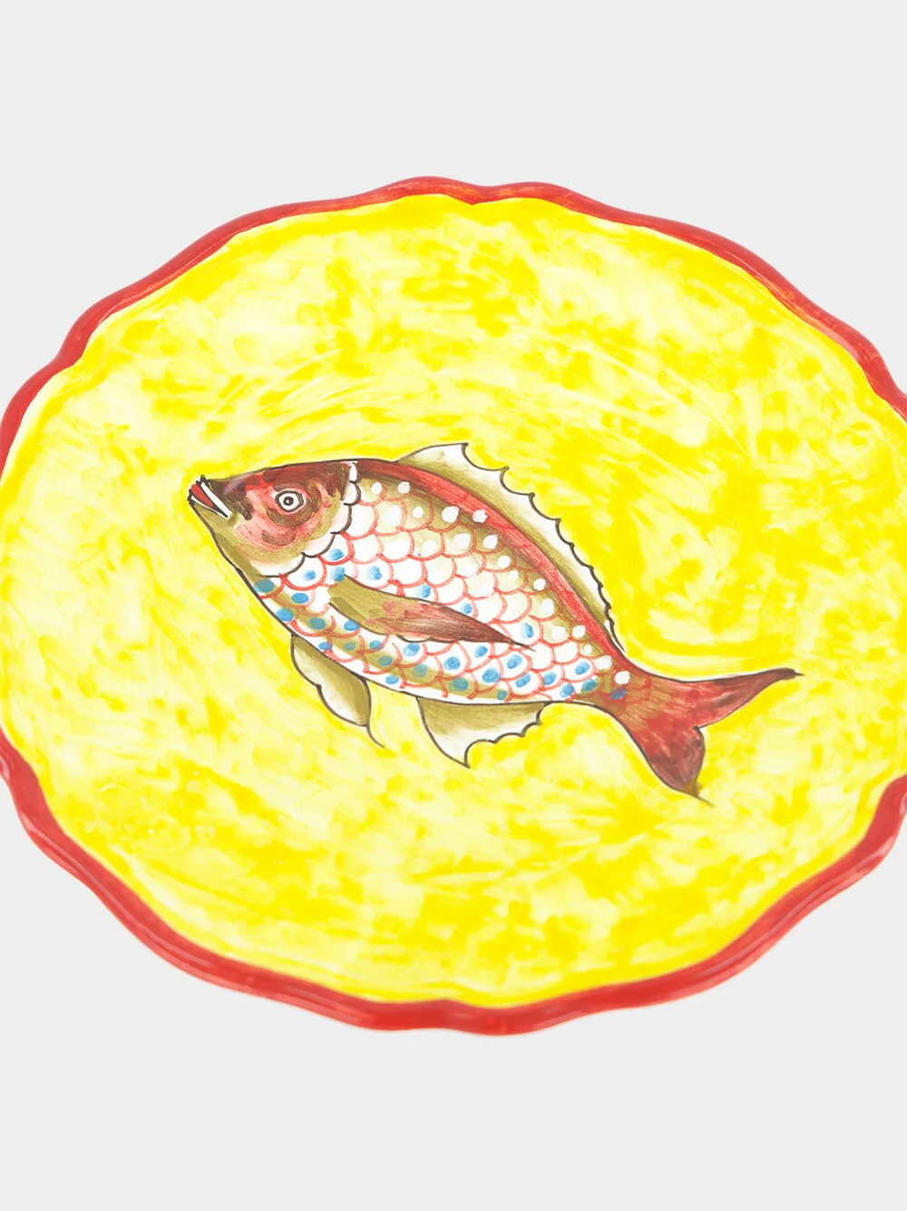 Handpainted Fish Dessert Plate - Image 4