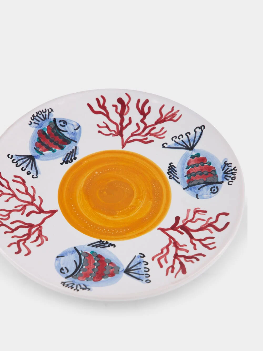 Handpainted Sicily Yellow Dessert Plate - Image 4