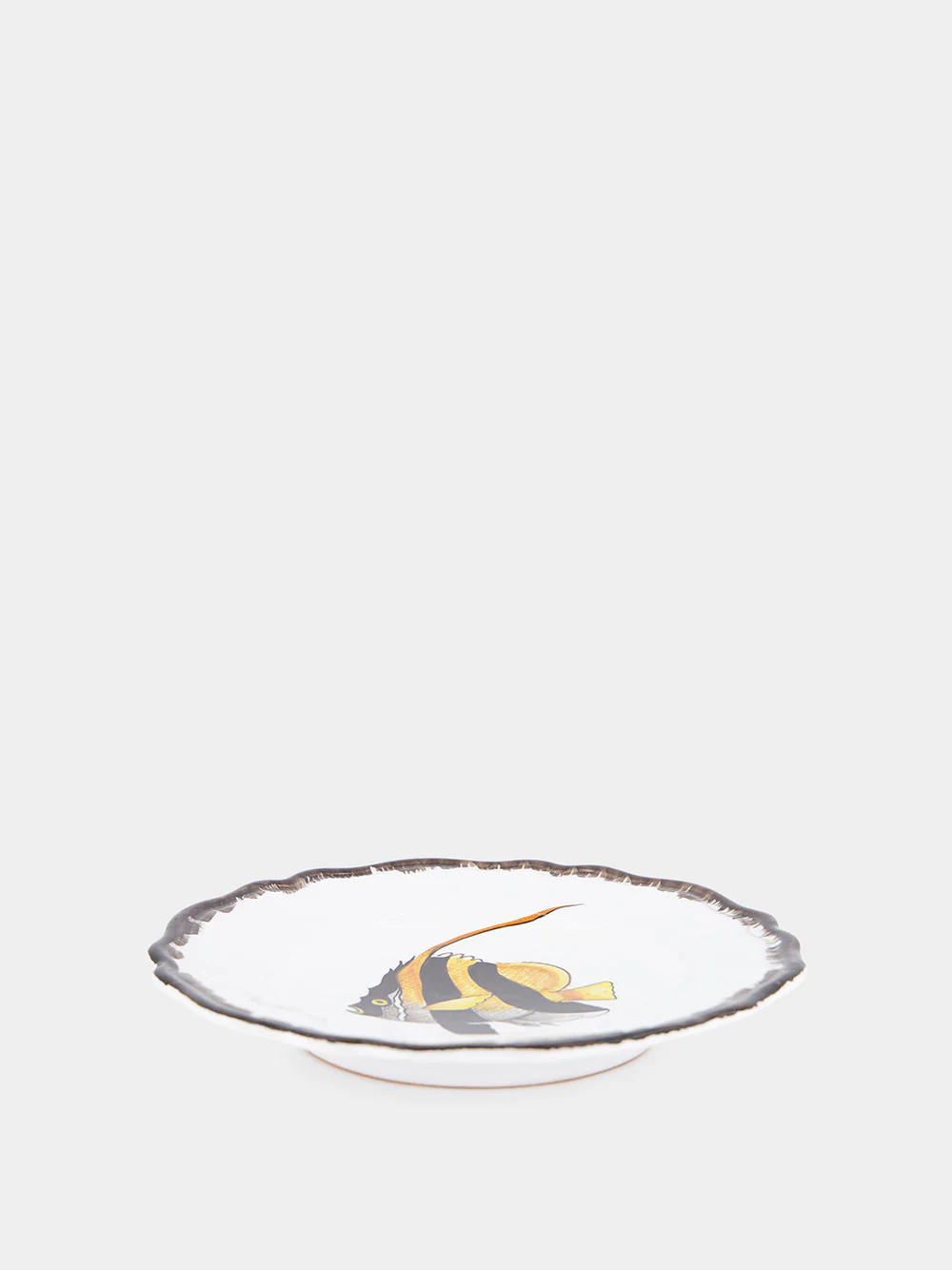 La Menagerie D'ete Fish Brown Dessert Plate - Image 2