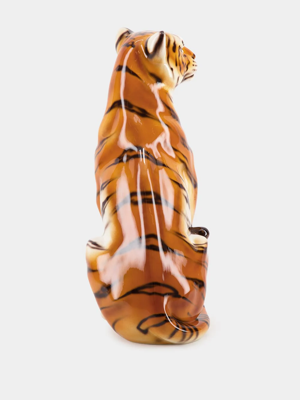 Large Handpainted Tiger Sculpture - Image 2