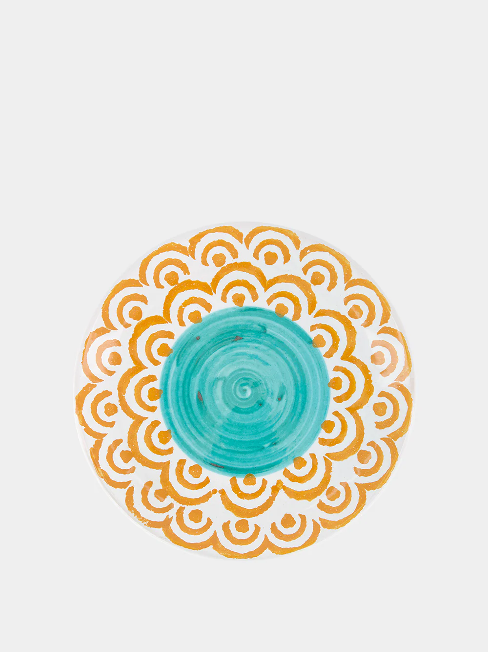 Orange Sicily Handpainted Dessert Plate