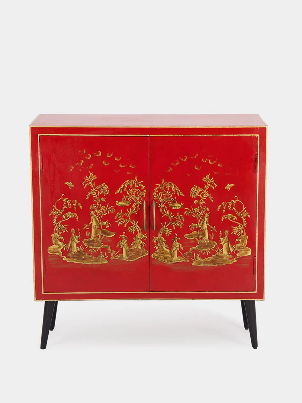 Red Bamboo Cabinet