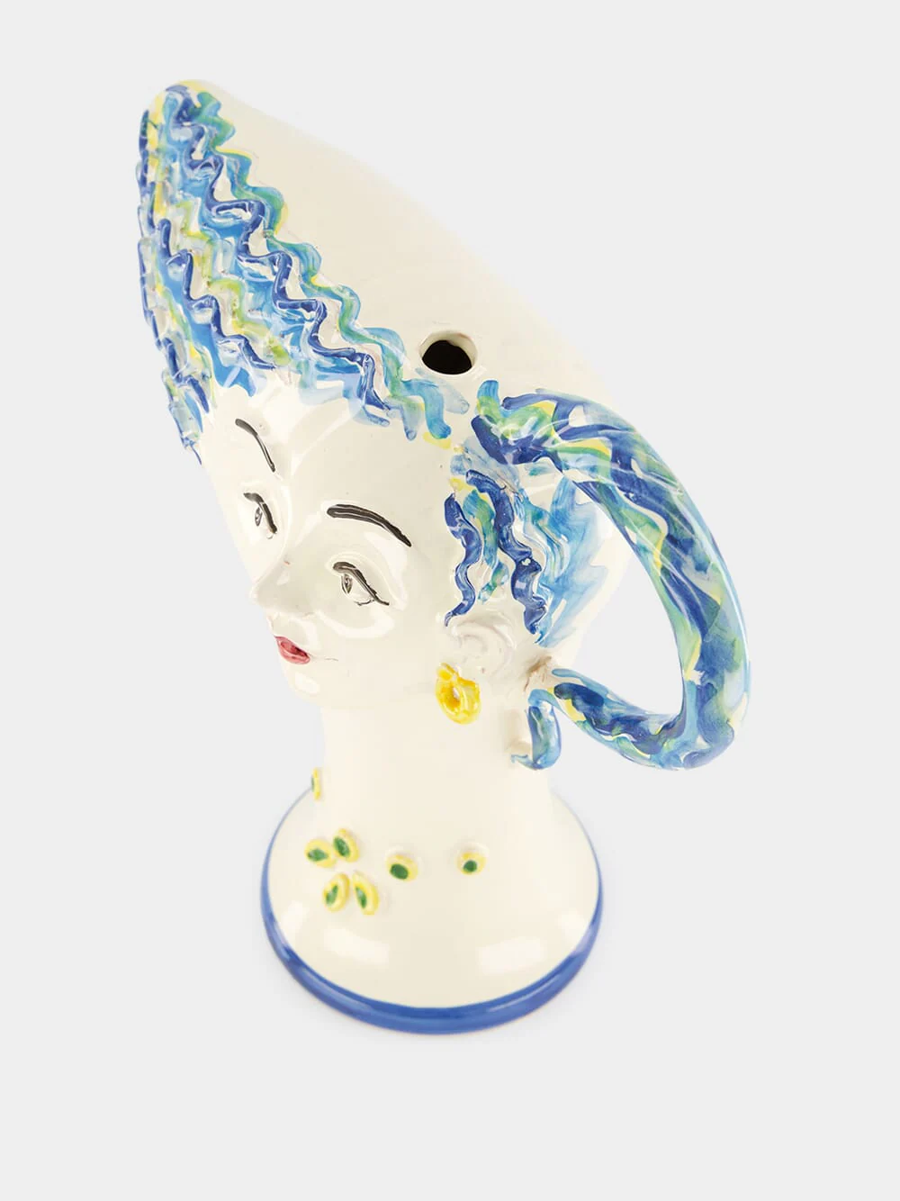 Sicilian Ceramic Head Vase - Image 3