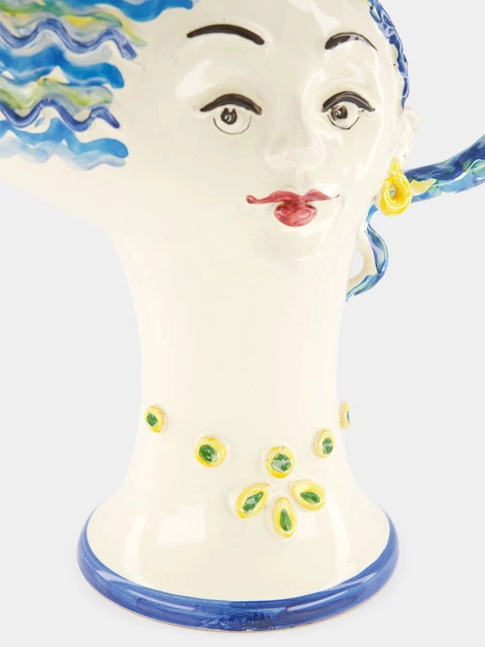 Sicilian Ceramic Head Vase - Image 4
