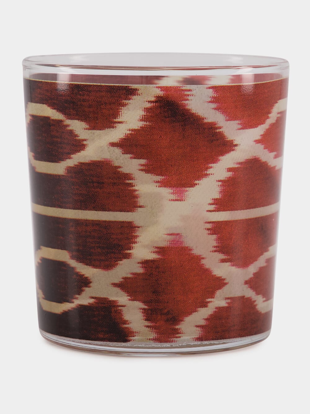 Ikat Red Glass