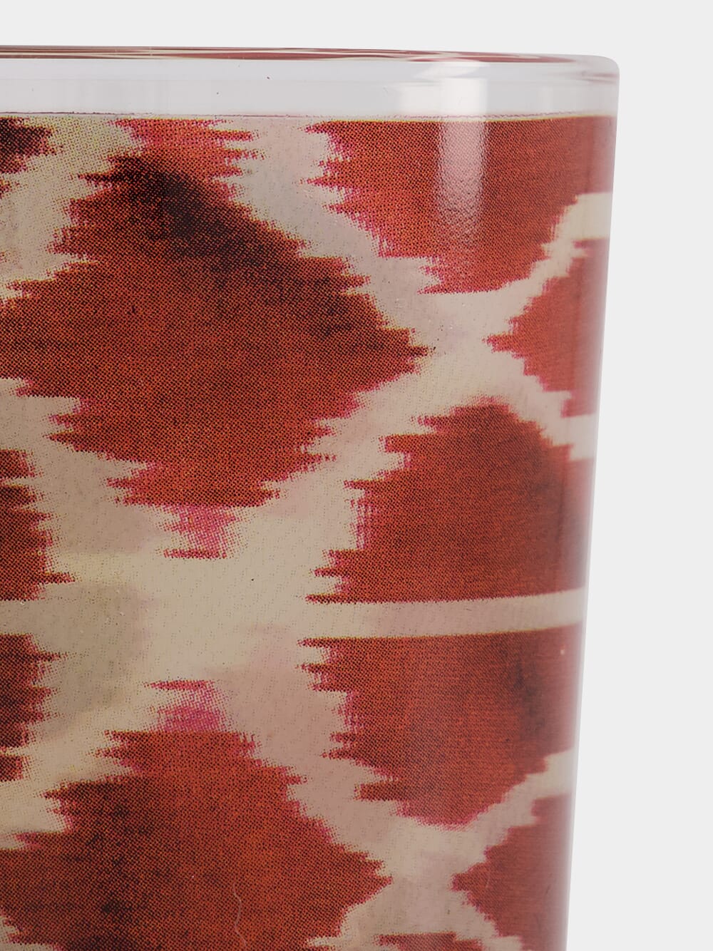 Ikat Red Glass - Image 3