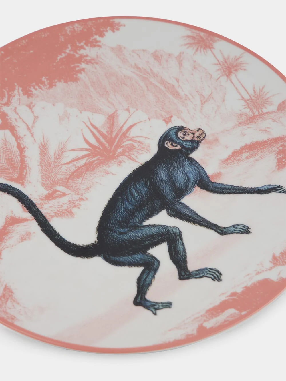 La Menagerie Ottomane Monkey Dinner plate - Image 4