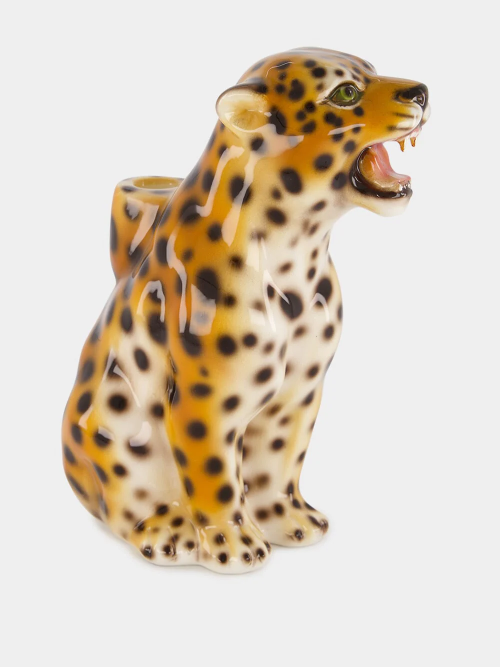 Leopard Ceramic Candle Holder - Image 2