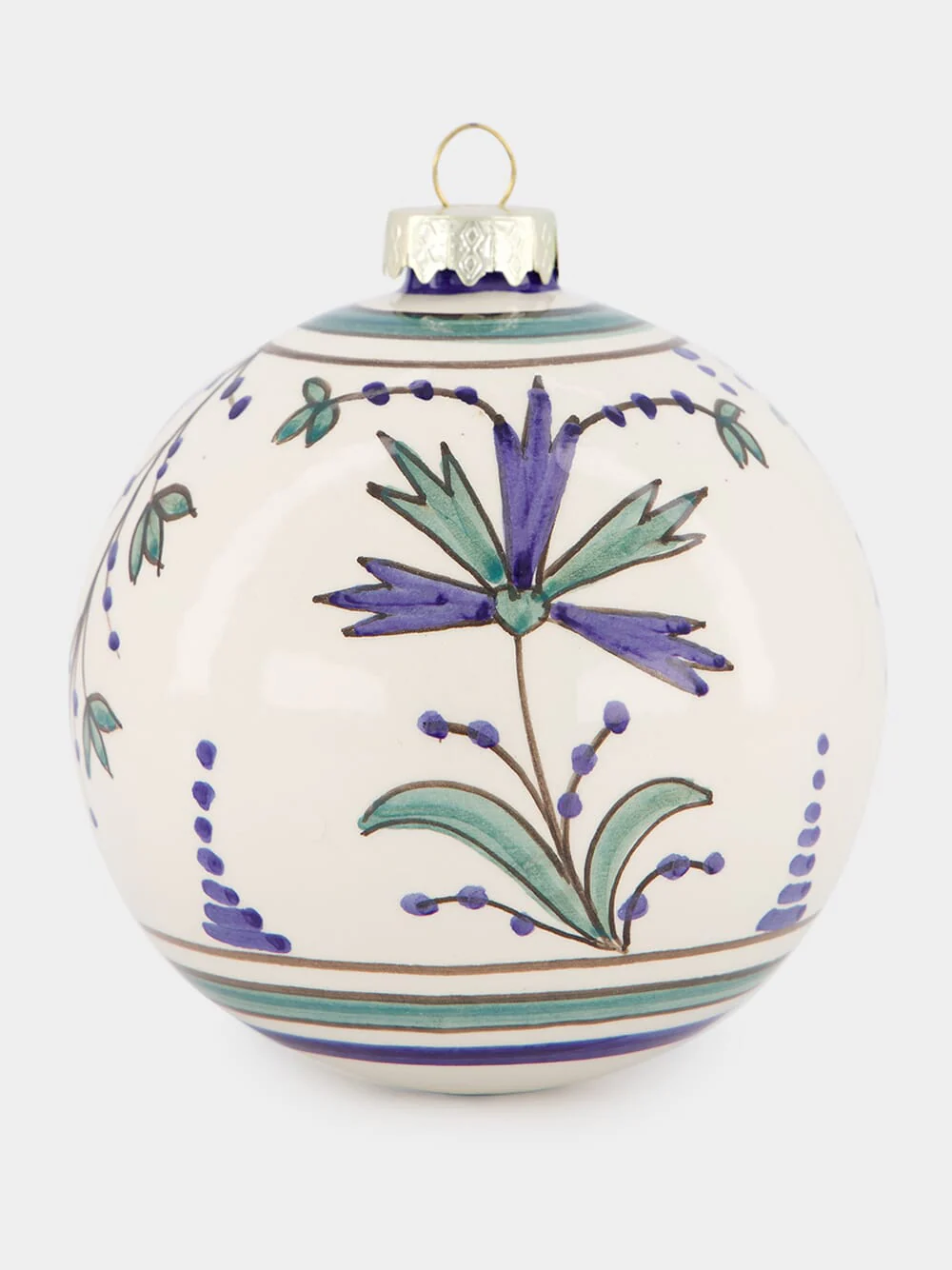 Blue and Green 10cm Christmas Ball