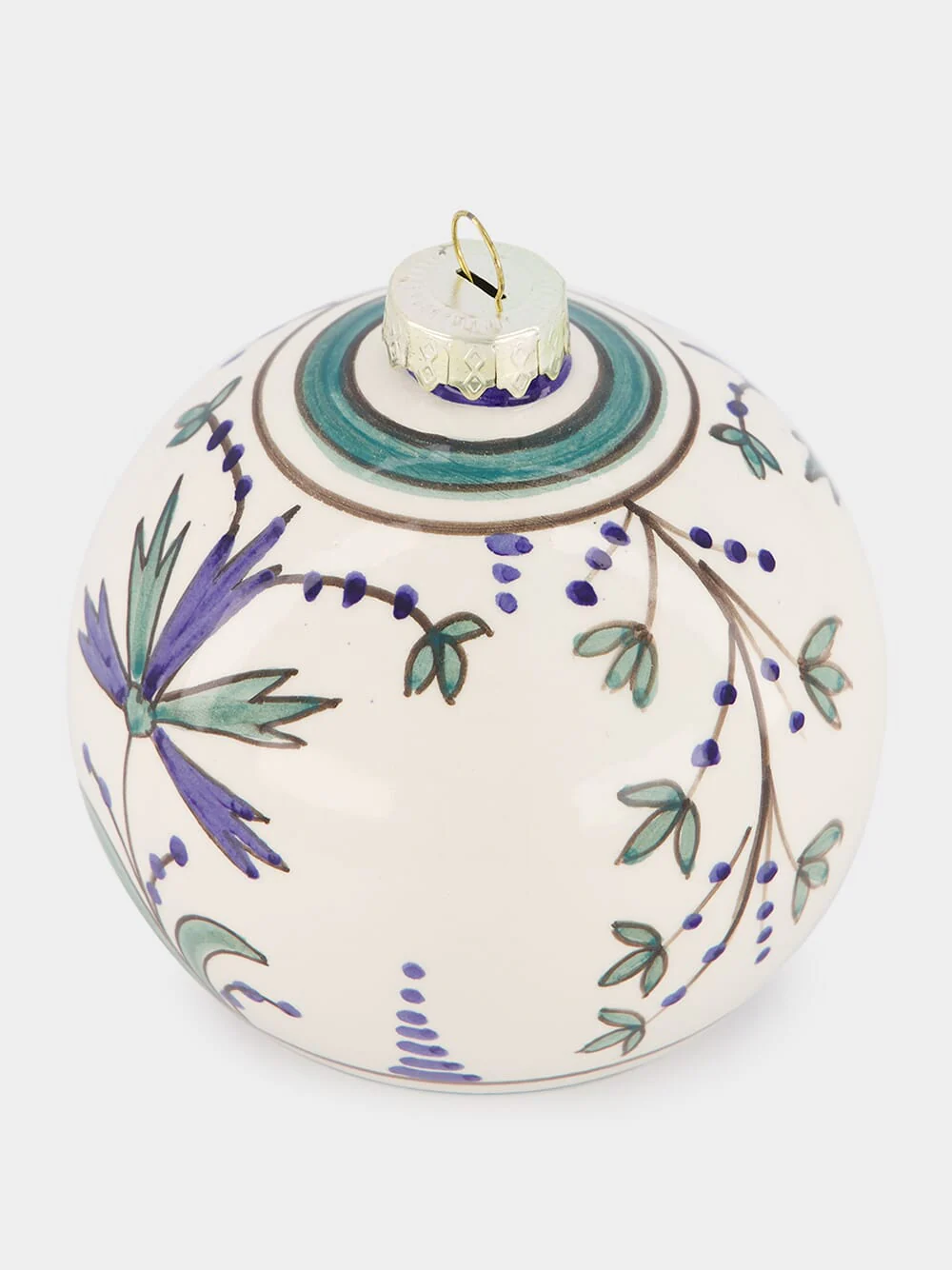Blue and Green 10cm Christmas Ball - Image 2