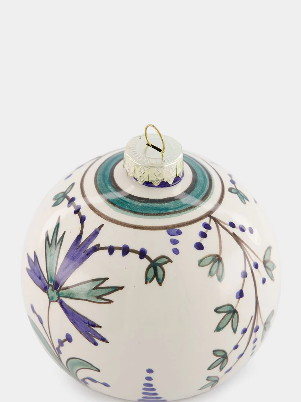 Blue and Green 10cm Christmas Ball - Image 3