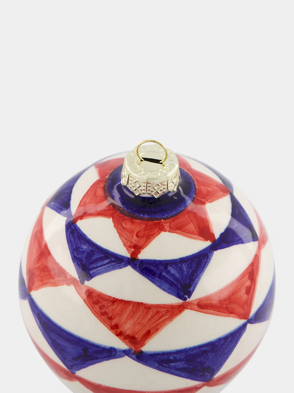 Blue and Red 8cm Christmas Ball - Image 3