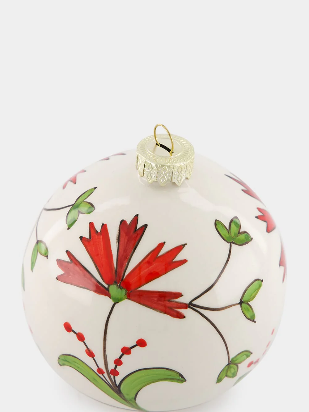 Floral 8cm Christmas Ball - Image 3