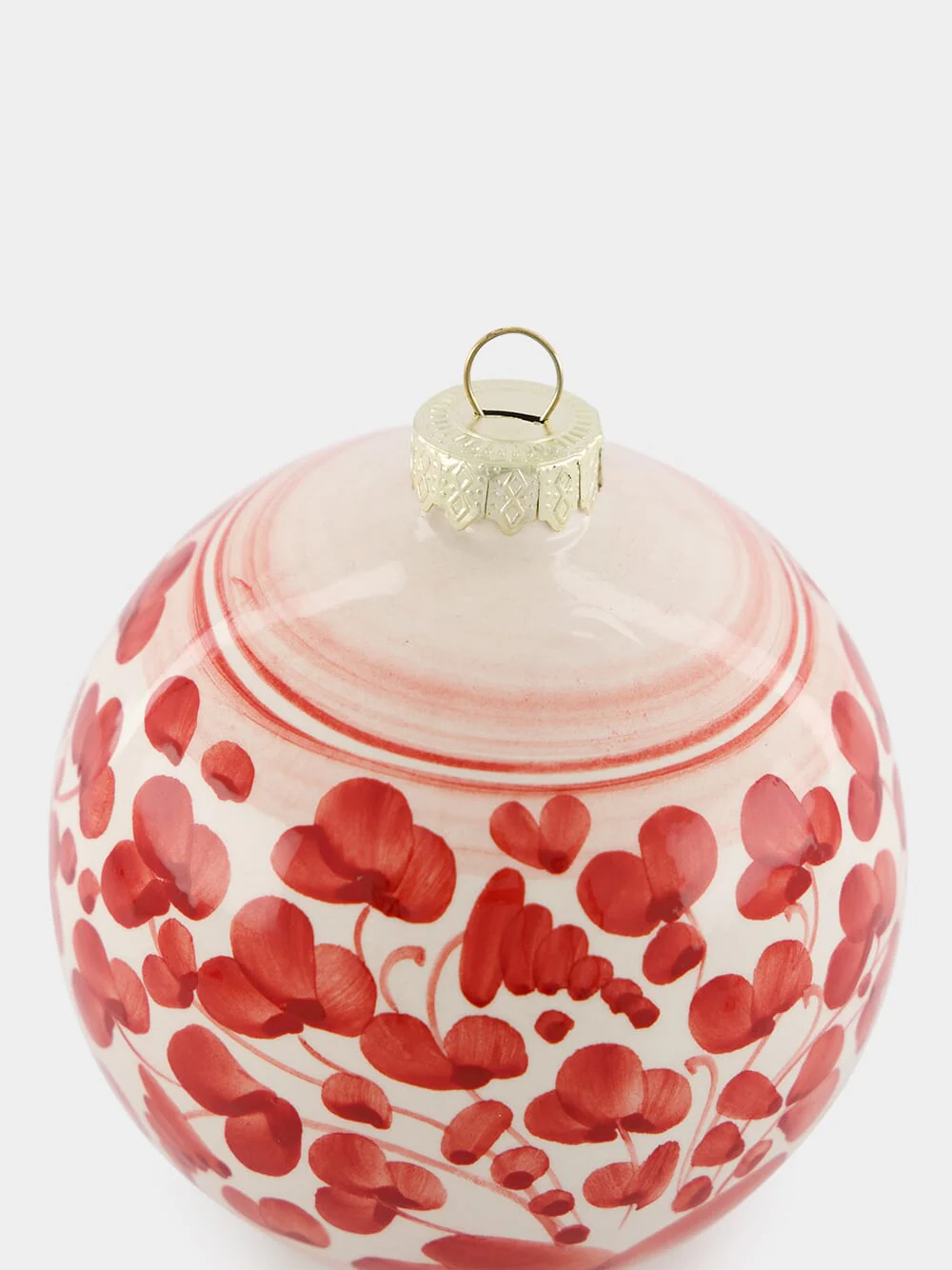 Handpainted Red 10m Christmas Ball - Image 2