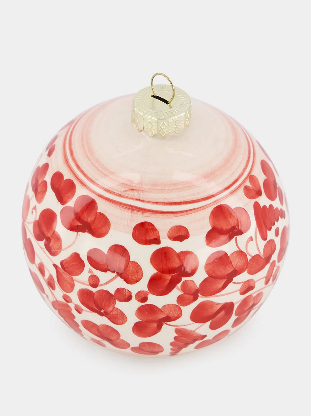 Handpainted Red 10m Christmas Ball - Image 3