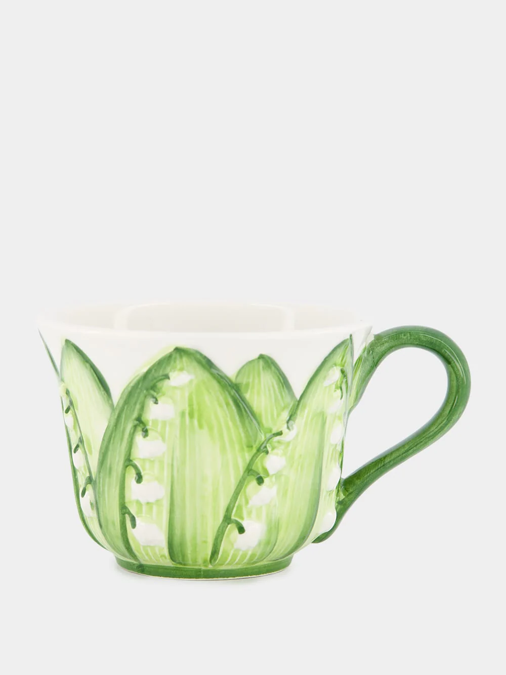 Lily Of The Valley Ceramic Teacup and Saucer - Image 2