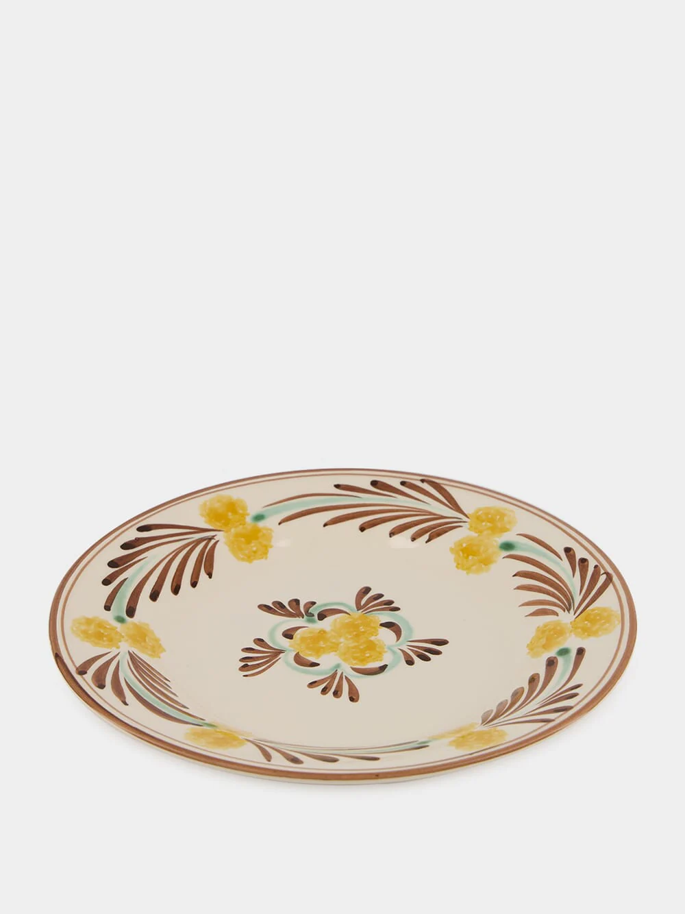Yellow and Brown The Farm Ceramic Salad Plate - Image 2